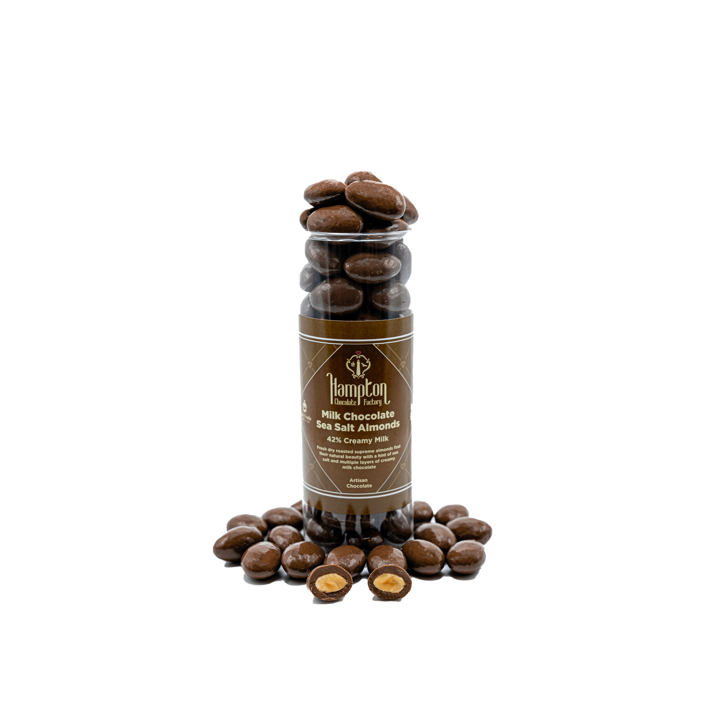 Milk Sea Salt Almonds – Hampton Chocolate Factory