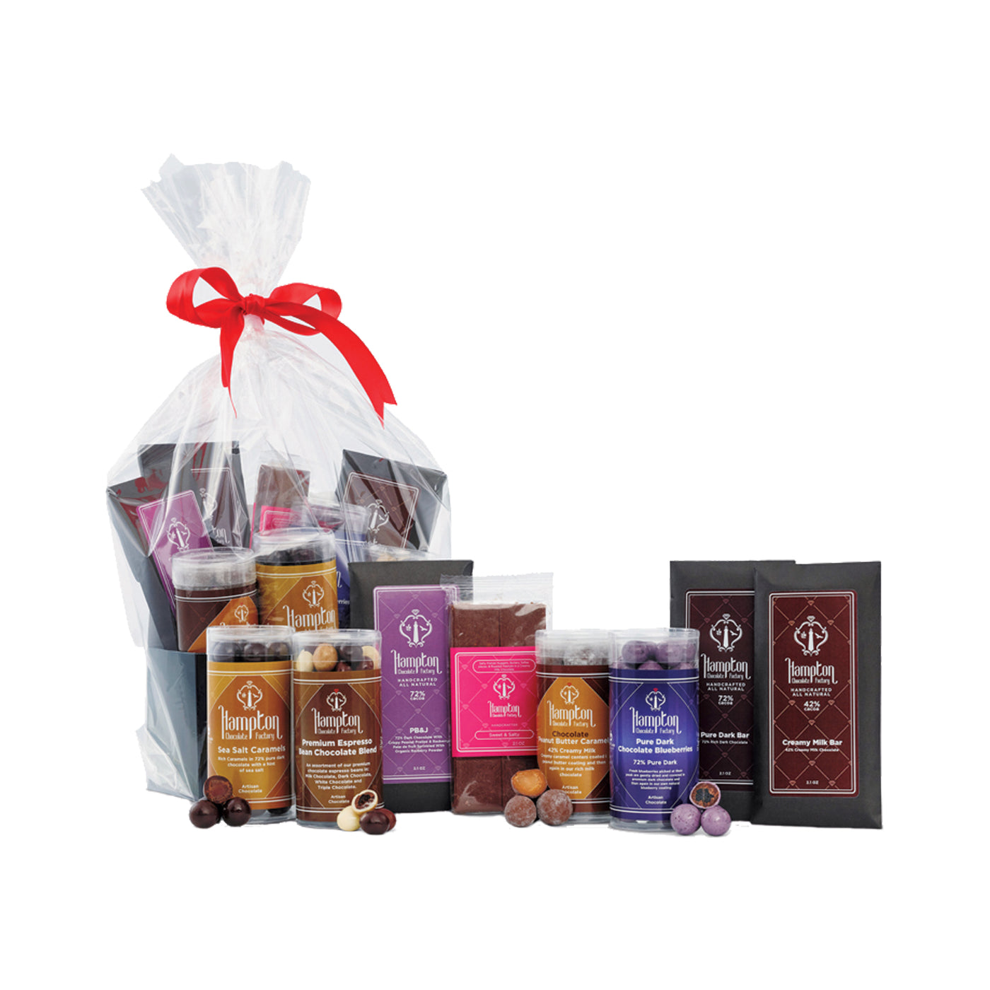Chocolate Lovers Gift Basket | dark chocolate or milk chocolate