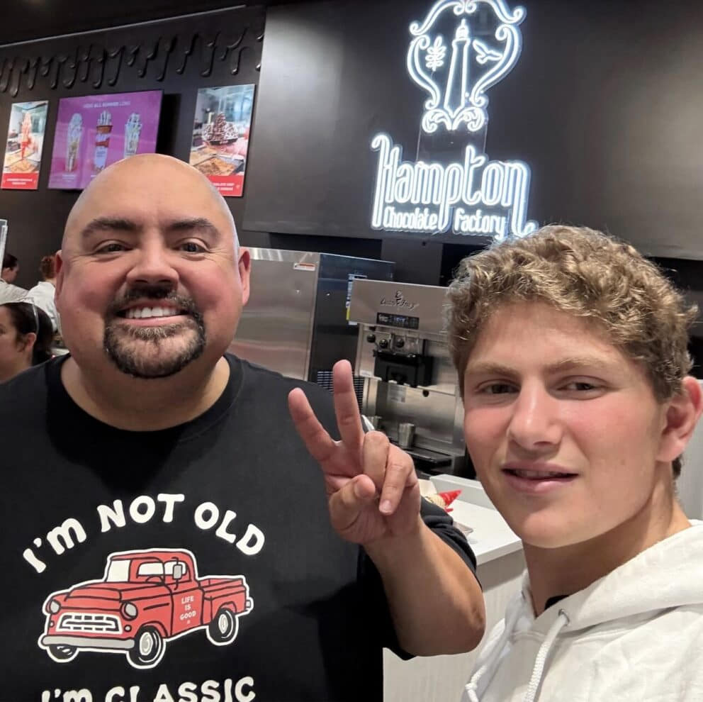 Comedian Gabriel Iglesias (aka "Fluffy") visits Hampton Chocolate Factory in Tampa Florida