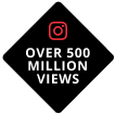 icon for over 500 million views on instagram