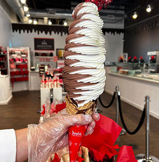 The Giant Ice Cream Cone at Hampton Chocolate Factory in Tampa, Florida