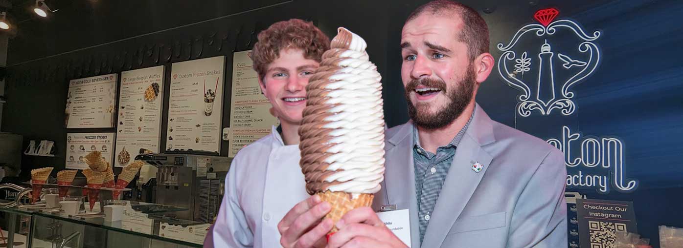 Experience the Giant Ice Cream Cone at The Hampton Chocolate Factory