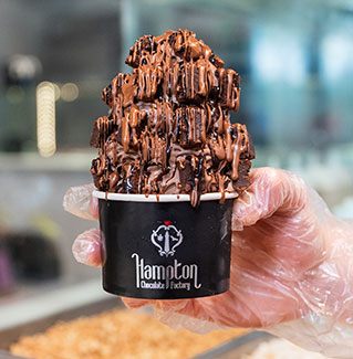 Brownie Bliss Cup at Hampton Chocolate Factory in Tampa, Florida