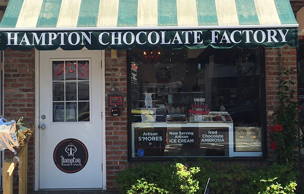 How it started - Vintage photo of the Hampton Chocolate Factory in the Hamptons.